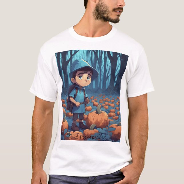 Camiseta Calabazas azules (Anverso)