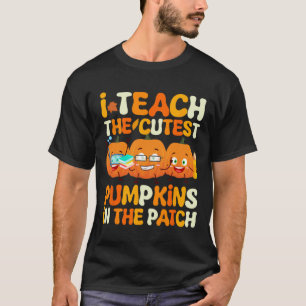 Camiseta Calabazas Cutest De Halloween Del Profesor En El T