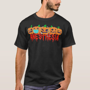 Camiseta Calabazas de anestesia de Halloween con máscara y 