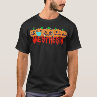 Camiseta Calabazas de anestesia de Halloween con máscara y