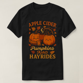 Camiseta Calabazas de Apple Cider y Hayrides