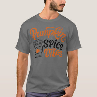 Camiseta Calabazas de especias de calabaza Cute Otoño Caída