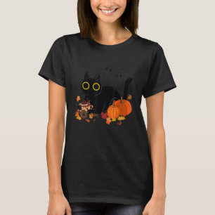 Camiseta Calabazas de gato caen disfraz de Halloween de Acc