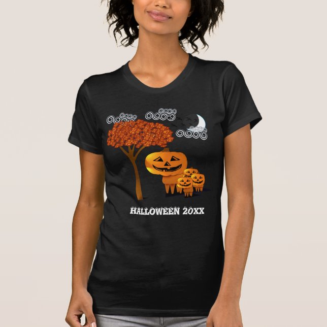 Camiseta CALABAZAS DE HALLOWEEN (Anverso)