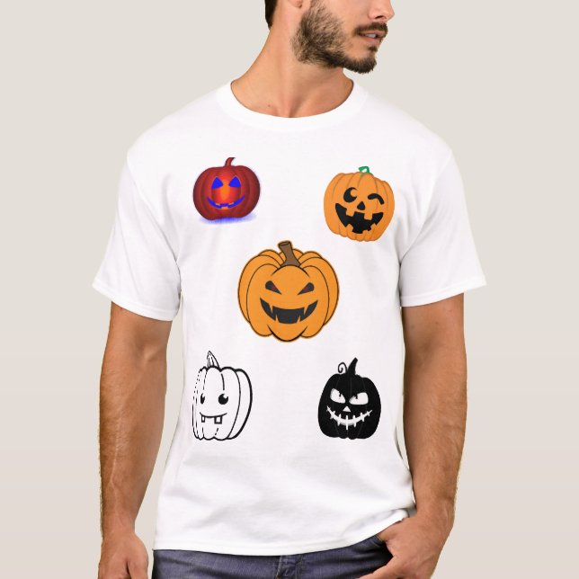Camiseta Calabazas de Halloween    (Anverso)