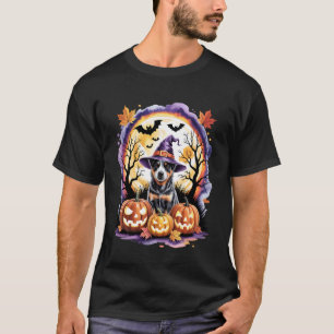 Camiseta Calabazas de Halloween de Blue Heeler espeluznante
