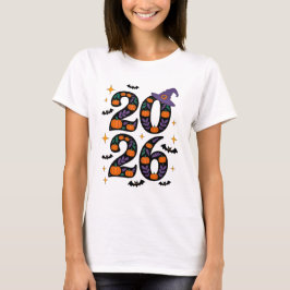 Camiseta Calabazas de Halloween rosadas 2026 Sombrero de Br