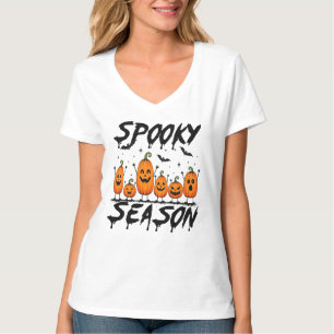 Camiseta Calabazas de la temporada espeluznante Halloween