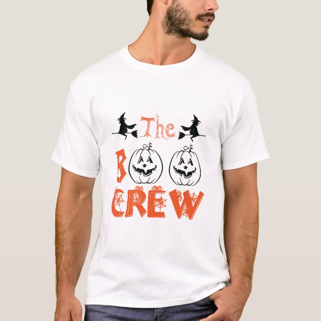 Camiseta Calabazas de la tripulación de Boo coincidentes (Anverso)
