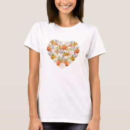 Camiseta Calabazas de otoño en el corazón