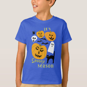 Camiseta Calabazas de temporada espeluznante FELIZ Bat HALL