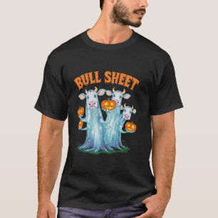 Camiseta Calabazas de vaca de hoja de toro Halloween Amante