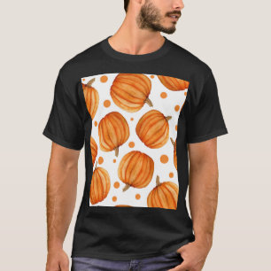Camiseta Calabazas dibujadas a mano: patrón de acuarela Hal