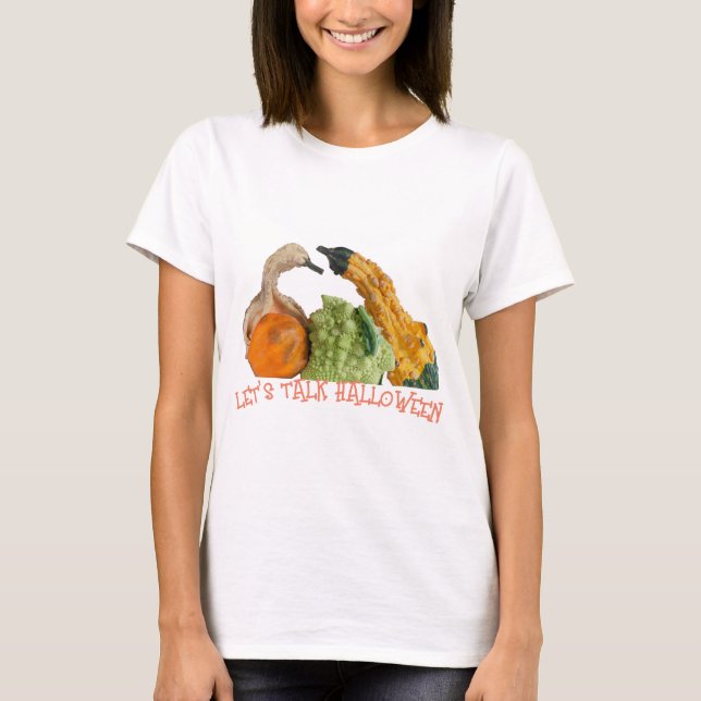 Camiseta Calabazas difuminadas de Halloween Talk (Anverso)