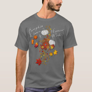 Camiseta Calabazas en hojas otoñales, Citas de café lindo g