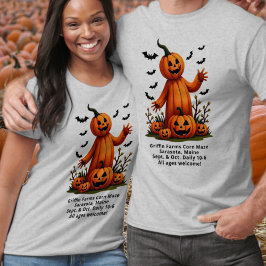 Camiseta Calabazas en la publicidad estacional de la granja