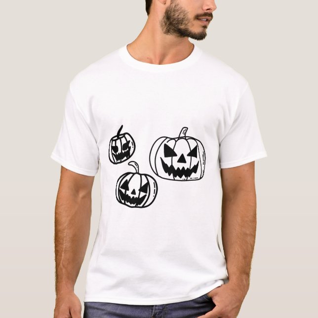 Camiseta Calabazas espeluznantes (Anverso)
