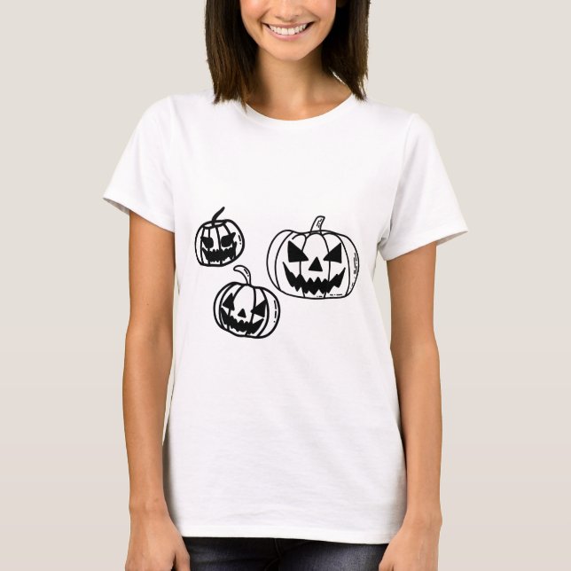 Camiseta Calabazas espeluznantes (Anverso)