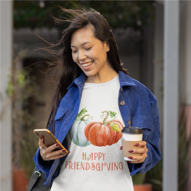 Camiseta Calabazas Feliz amistad naranja quemado (Subido por el creador)