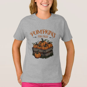 Camiseta Calabazas gratis - Amantes del otoño