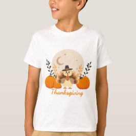 Camiseta Calabazas Naranjas de la fiesta de Acción de Graci