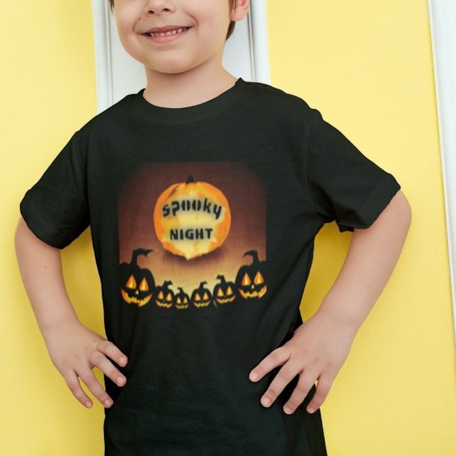 Camiseta Calabazas nocturnas espeluznantes de Halloween (Subido por el creador)