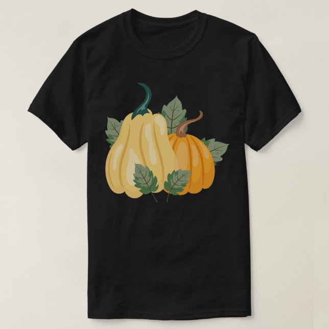 Camiseta Calabazas otoñales 2 (Diseño del anverso)