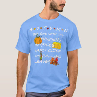 Camiseta Calabazas otoñales Hayrides fuerte y caída Le