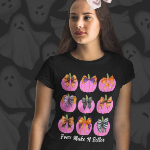 Camiseta Calabazas rosas con arcos