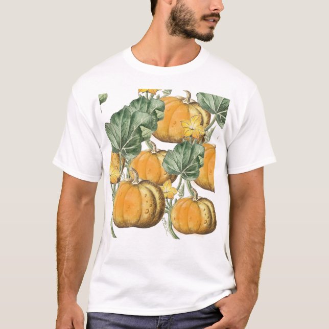 Camiseta Calabazas Vintage del otoño (Anverso)