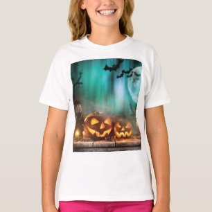 Camiseta Calabazas y murciélagos de Halloween