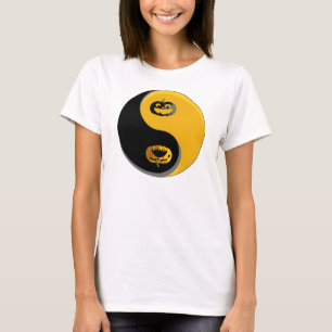 Camiseta Calabazas Yin Yang Jack-o-lantern