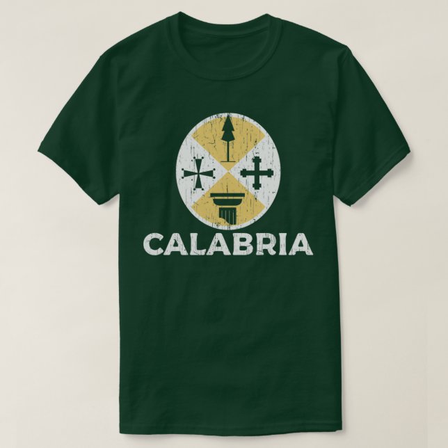 Camiseta Calabria Coat of Arms (Diseño del anverso)