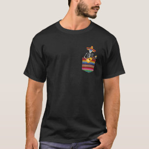 Camiseta Calaca Blanket Pocket Serape Funny Cinco D