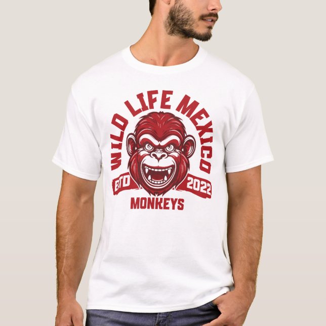 Camiseta Calakmul Monkeys – Mystische Affen aus Mexikos Dsc (Anverso)