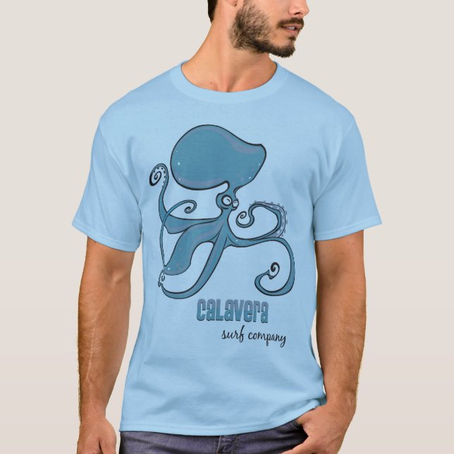 Camiseta Calamar - Calavera Surf Company (Anverso)