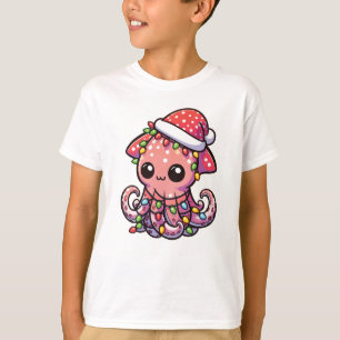 Camiseta calamar colosal Merry Christmas Winter Animales