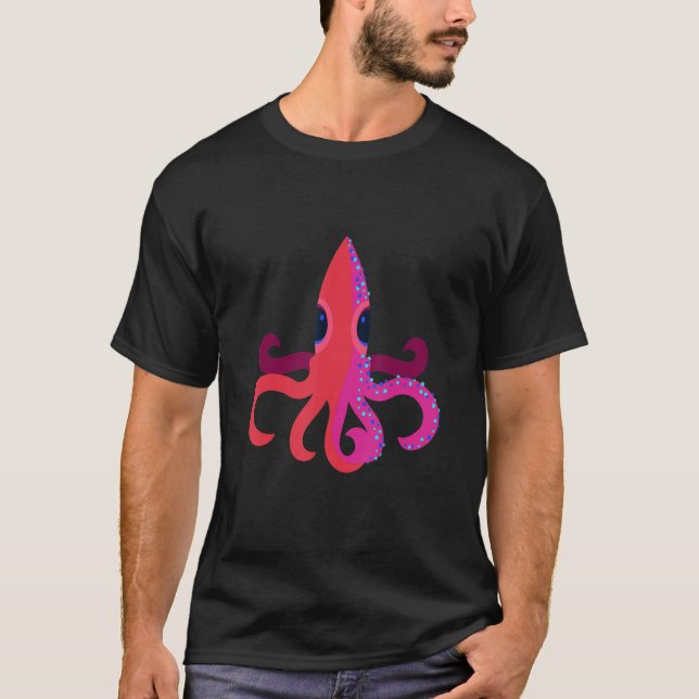 Camiseta Calamar de la Creatura del Mar (Anverso)