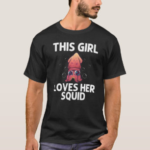 Camiseta Calamar Genial Para Chicas Niños Biología Del Pulp