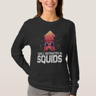 Camiseta Calamar Genial Para Hombres Mujeres Pulpo Biología