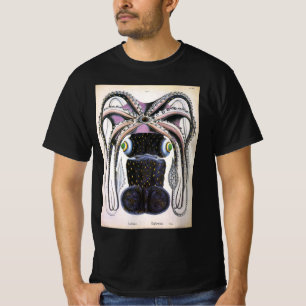 Camiseta Calamar gigante o pulpo, animal de vida marina vin
