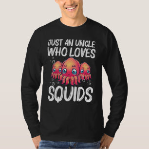 Camiseta Calamar Para El Tío Hombres Octopus Shore Kraken C