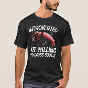 Camiseta Calamar Para Hombres Mujeres Gigantes Calamari L