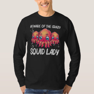 Camiseta Calamar Para Mujeres Madre Octopus Shore Kraken Co