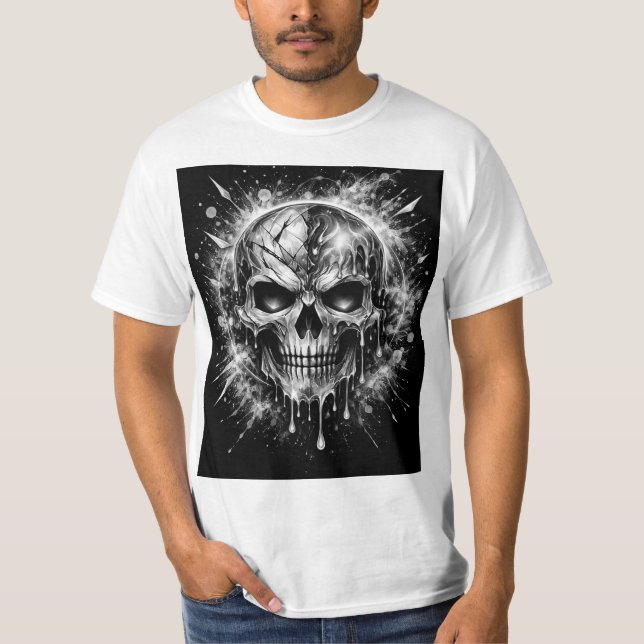 Camiseta Calavera Abstracta (Anverso)