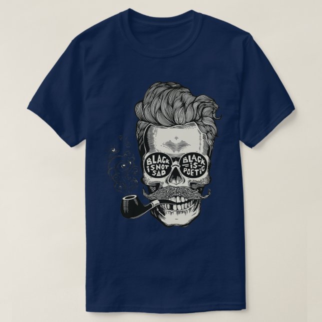 Camiseta calavera ahumada (Diseño del anverso)