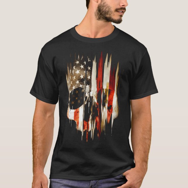 Camiseta Calavera Americana (Anverso)