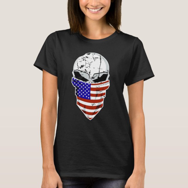 Camiseta Calavera americana (Anverso)