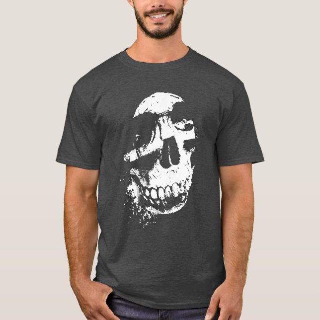 Camiseta Calavera angustiada (Anverso)