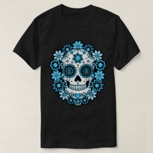 Camiseta Calavera azucarera azul